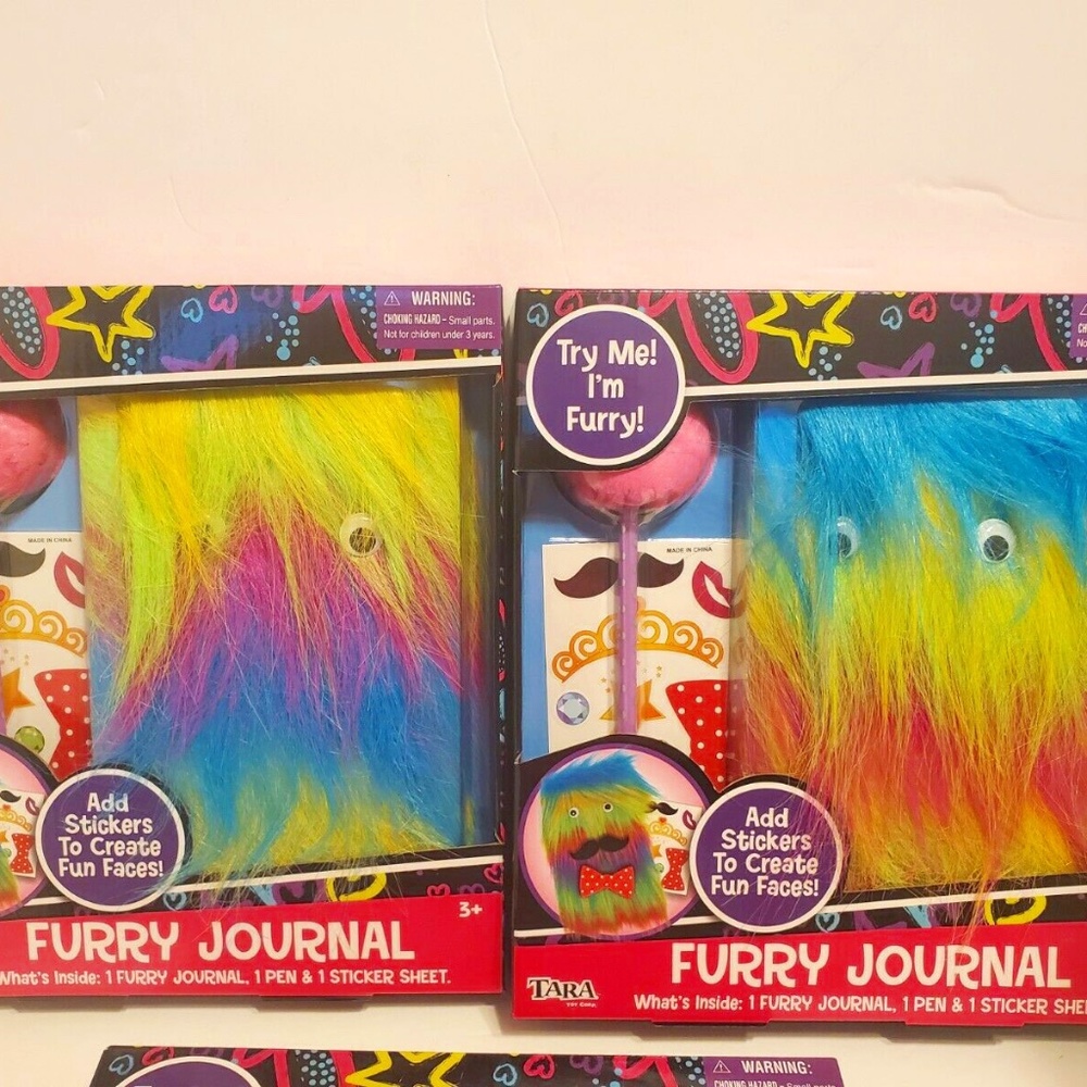 New Furry Journal, Pen & 1 Sticker Sheet Kids